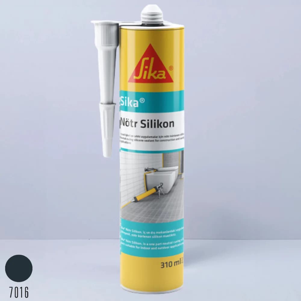 ABC Sika Neutral (Nötr) Silikon 310 ml A.Gri
