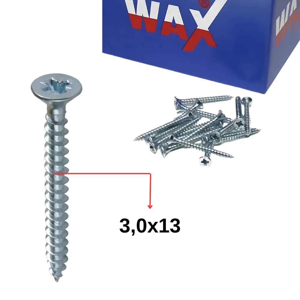 Wax 3,0 X 13 Sunta Vidası 1000 Ad.