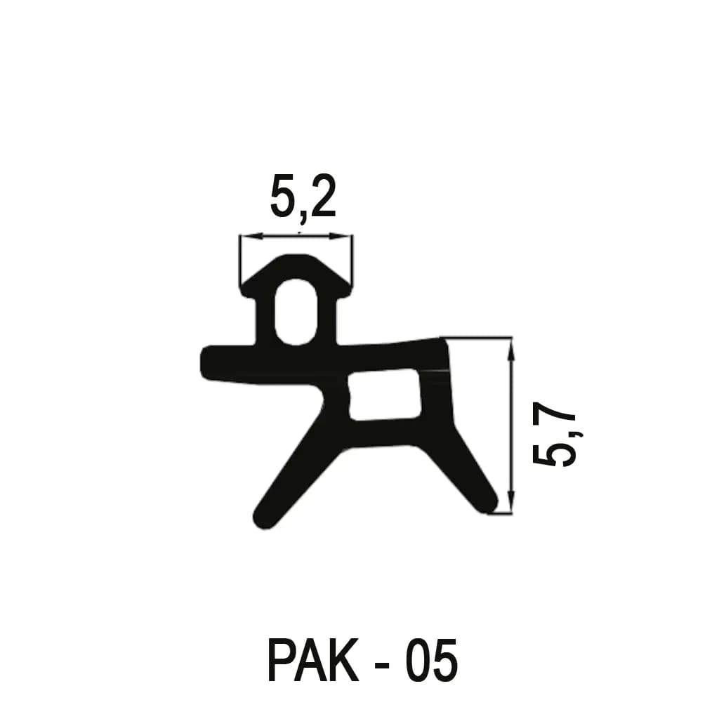 Plastik PVC Conta PAK05 - SİYAH