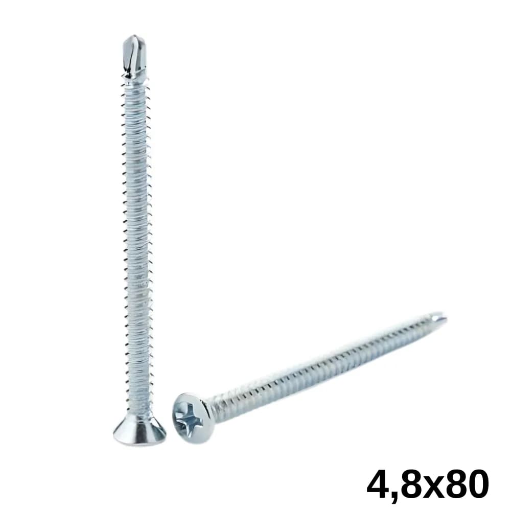 Wax 4,8X80 Yıldız Havşa Başlı Matkap Uçlu Vida 150 Ad.