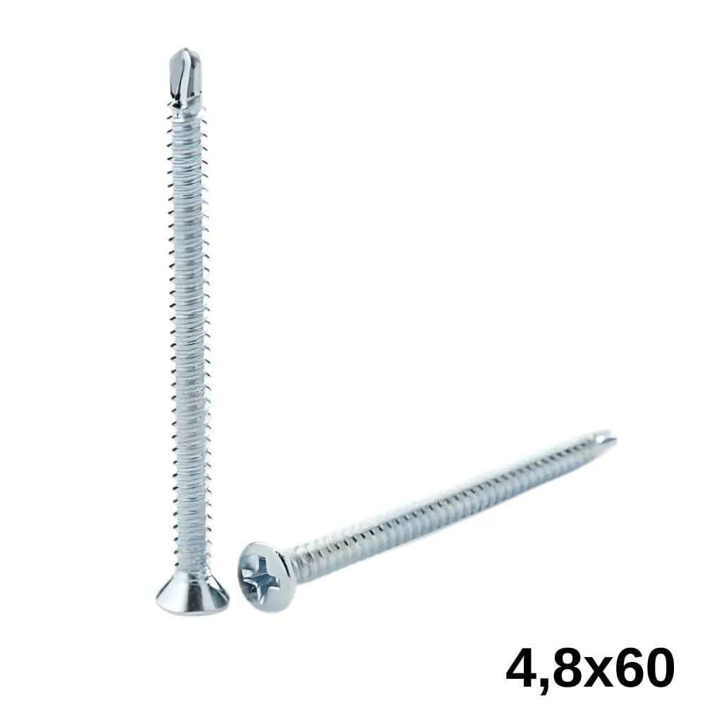 Wax 4,8X60 Yıldız Havşa Başlı Matkap Uçlu Vida 200 Ad.