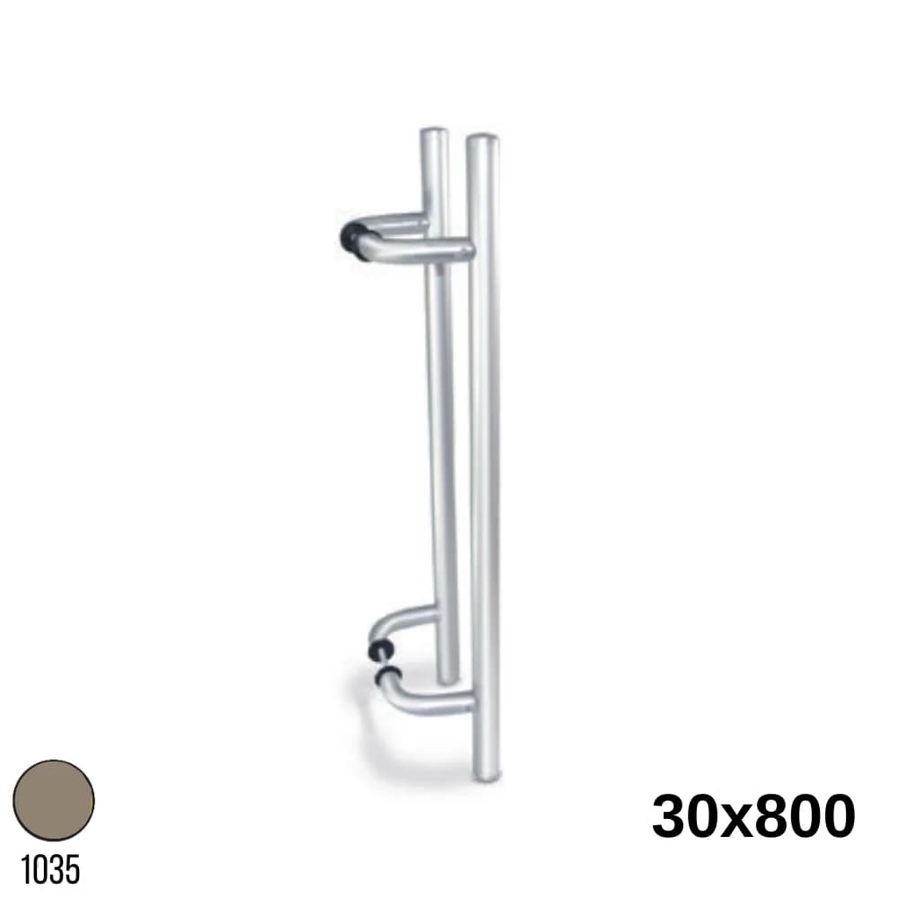 Köşeli H Kol 30X800 mm Bronz