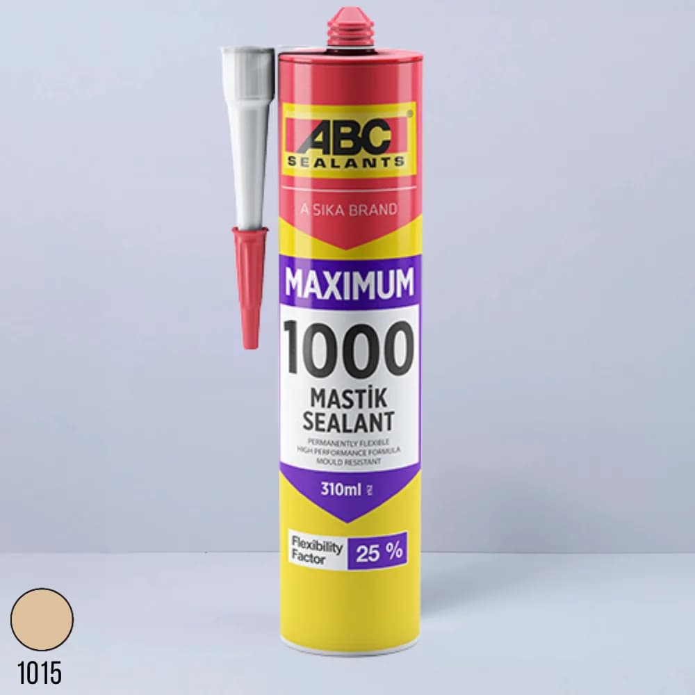 ABC 1000'lik Silikonlu Mastik Maximum Ultra Şampanya