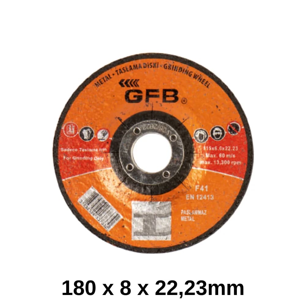 180*8*22,23 mm Metal Taşlama Taşı (2361)