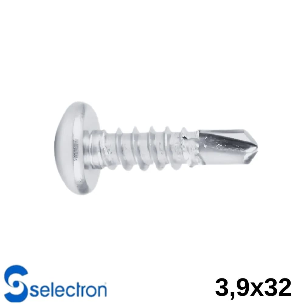 Selectron 3,9 X 32 Yıldız Silindir Başlı Matkap Uçlu Vida 1500 Ad.