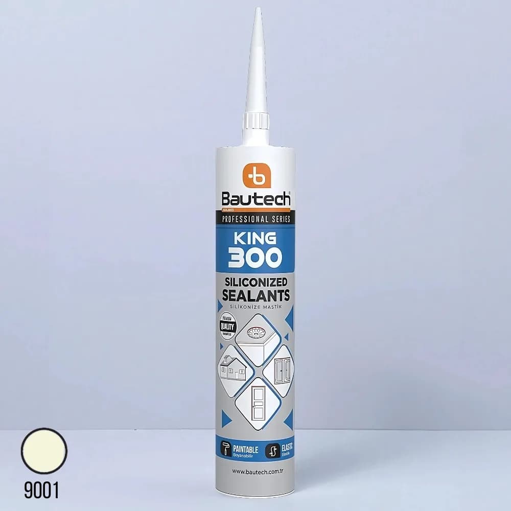 Bautech Silikonize Mastik 500 gr Krem