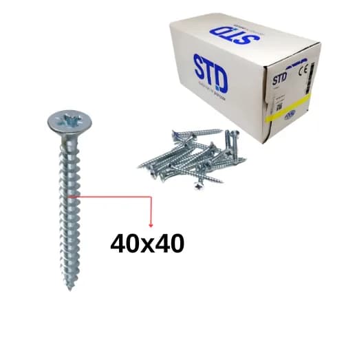 Sunta Vidası 40*40 500 Ad.