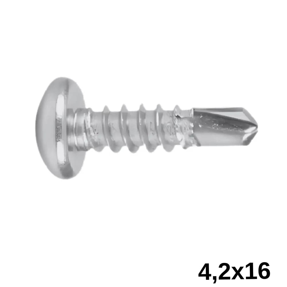 Wax 4,2 X 16 mm Yıldız Silindir Başlı Matkap Uçlu Vida 1000 Ad.